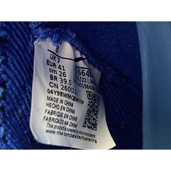 Nike Alpha Menace Elite 3 Flyknit Football Cleats Royal Blue CT6648-414 Men’s 8 - Picture 10 of 11